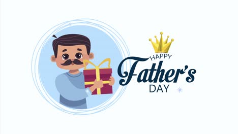 happy fathers day lettering