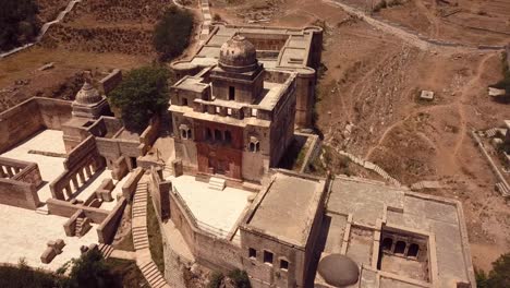 4k aerial footage view to the shri katas raj