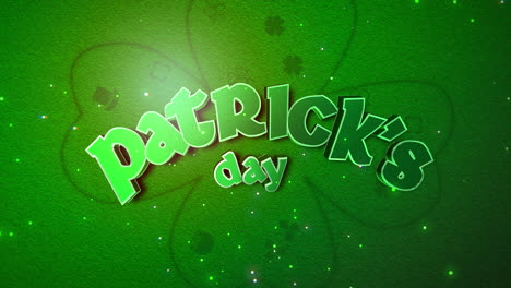 Patrick-Day-Mit-Irischen-Kleeblättern-Und-Konfetti-Auf-Grünem-Farbverlauf