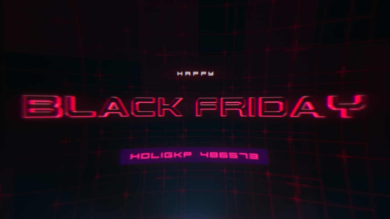 컴퓨터 화면에서 블랙 프라이데이 hud 요소와 오류