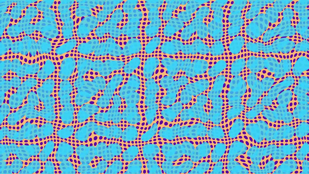 다채로운 트리피 2d 사이키델릭 추상적인 배경 애니메이션 모션 그래픽 기하학적 모양 패턴 오렌지 파란 보라색