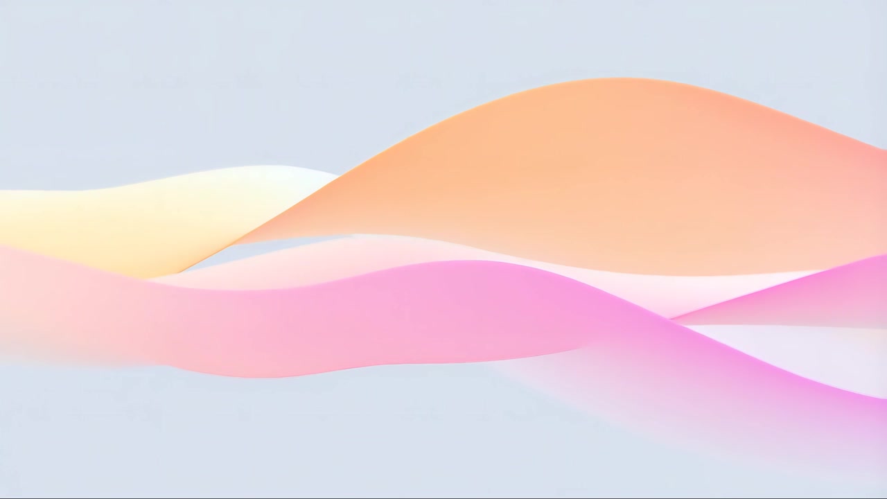 Sfondo Minimalista Astratto con Onde in Movimento 4K