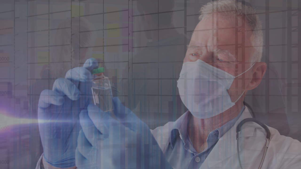 수술실 에서 외과 의사 들 위 에 프랑스 의  ⁇ 발 이 흔들리는 애니메이션