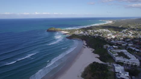 scenic coast of cabarita beach in new south