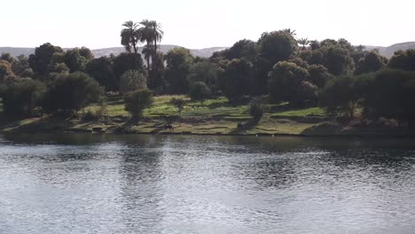 cruising down the nile in egypt on a cruise boat