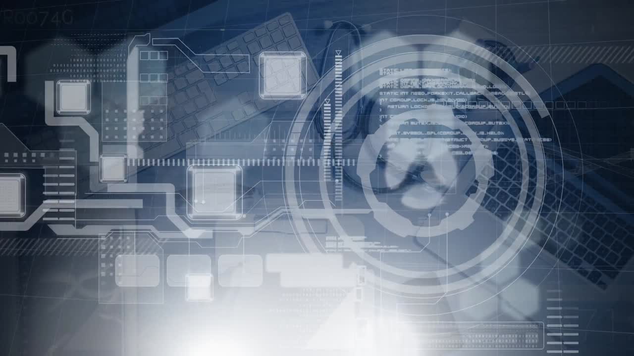 의료 데이터 프로세싱, 스 스캔 및 화학 화합물 구조의 애니메이션