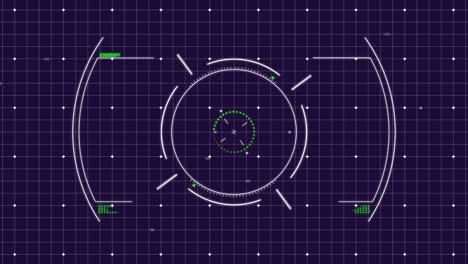 animación del procesamiento de datos digitales a través del escaneo de alcance