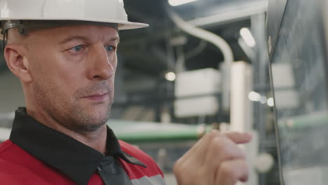 engineer working with electronic equipment