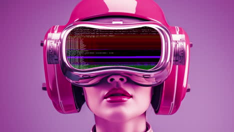 mujeres con auriculares vr generativos a.i.