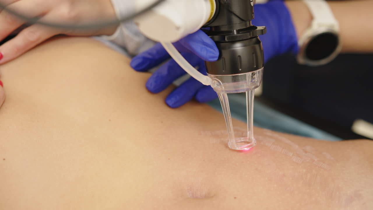 터 제거를 위한 레이저 치료