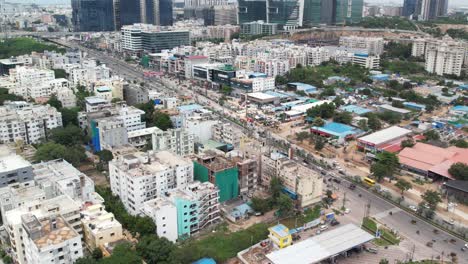 old mumbai highway, rajiv gandhi nagar, gachibowli the highway runs through the beautiful scenario of regions like hyderabad