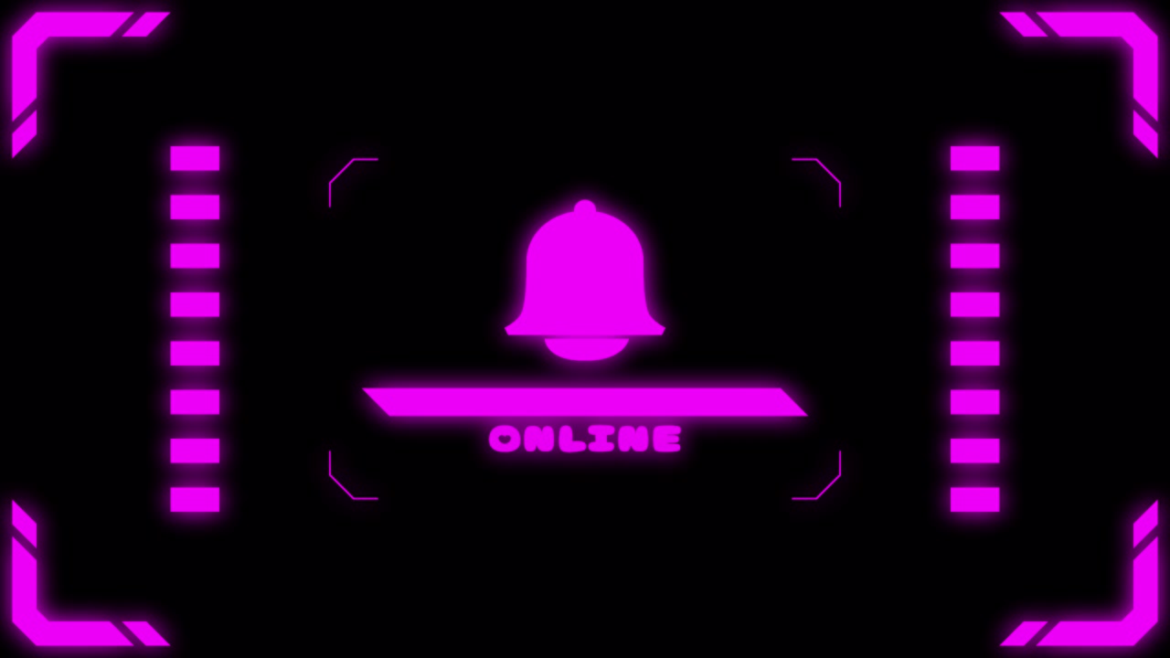 Virtual connection neon bell Transitions. 1080p - 30 fps - Alpha Channel (4)