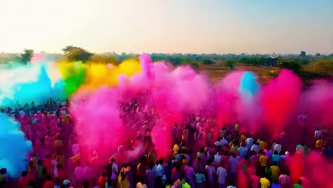 célébration du holi