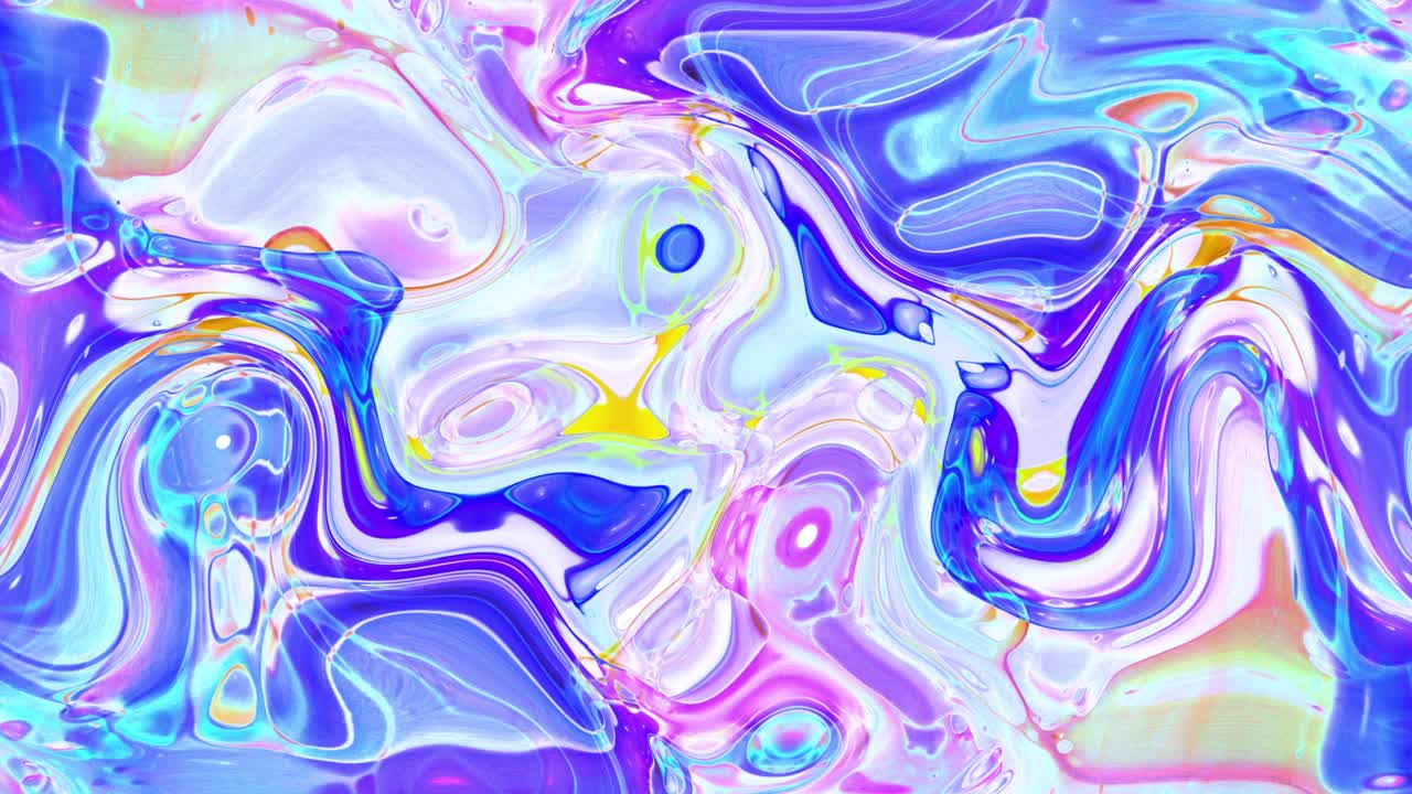 추상적인 액체 그림 텍스처 배경 유기 애니메이션 비디오