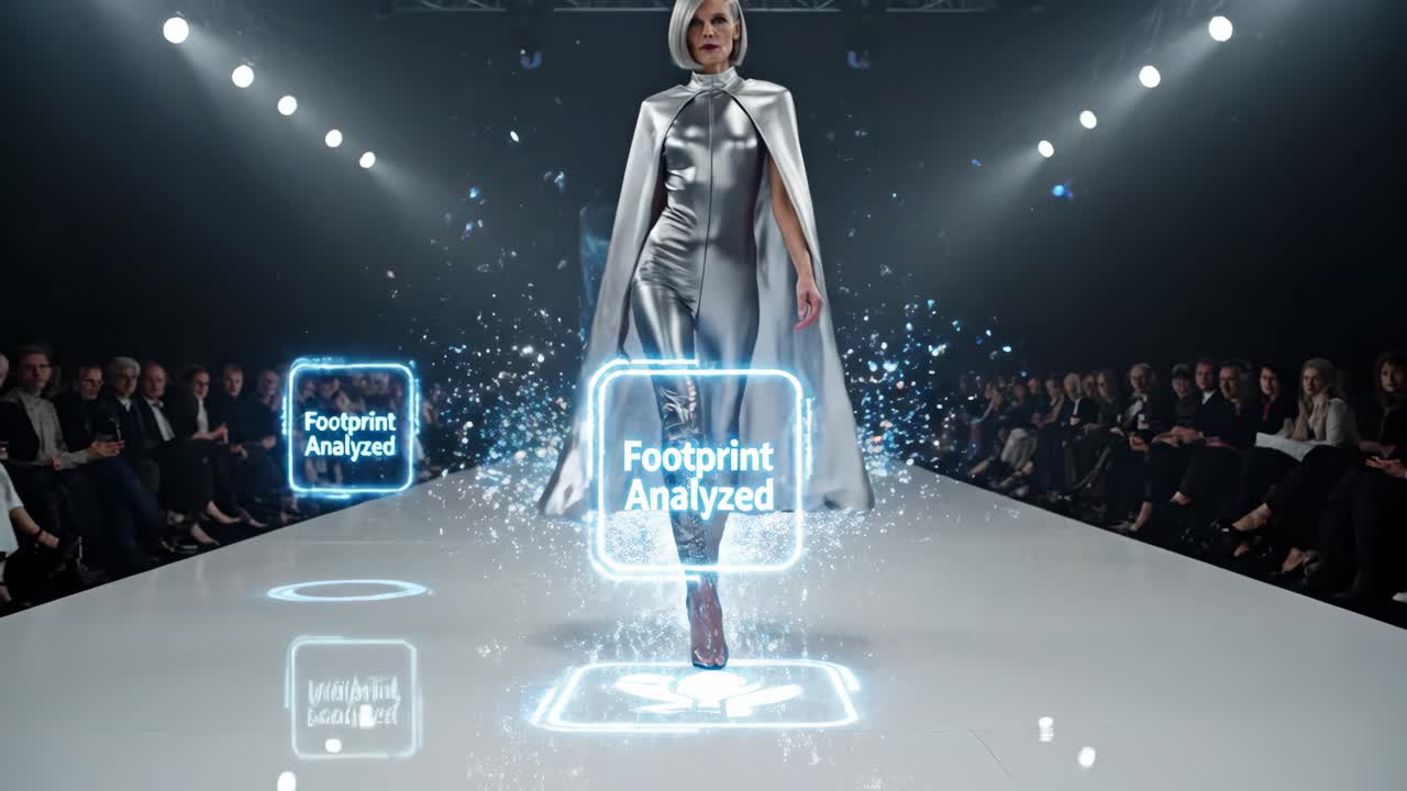 Fashion model on the runway