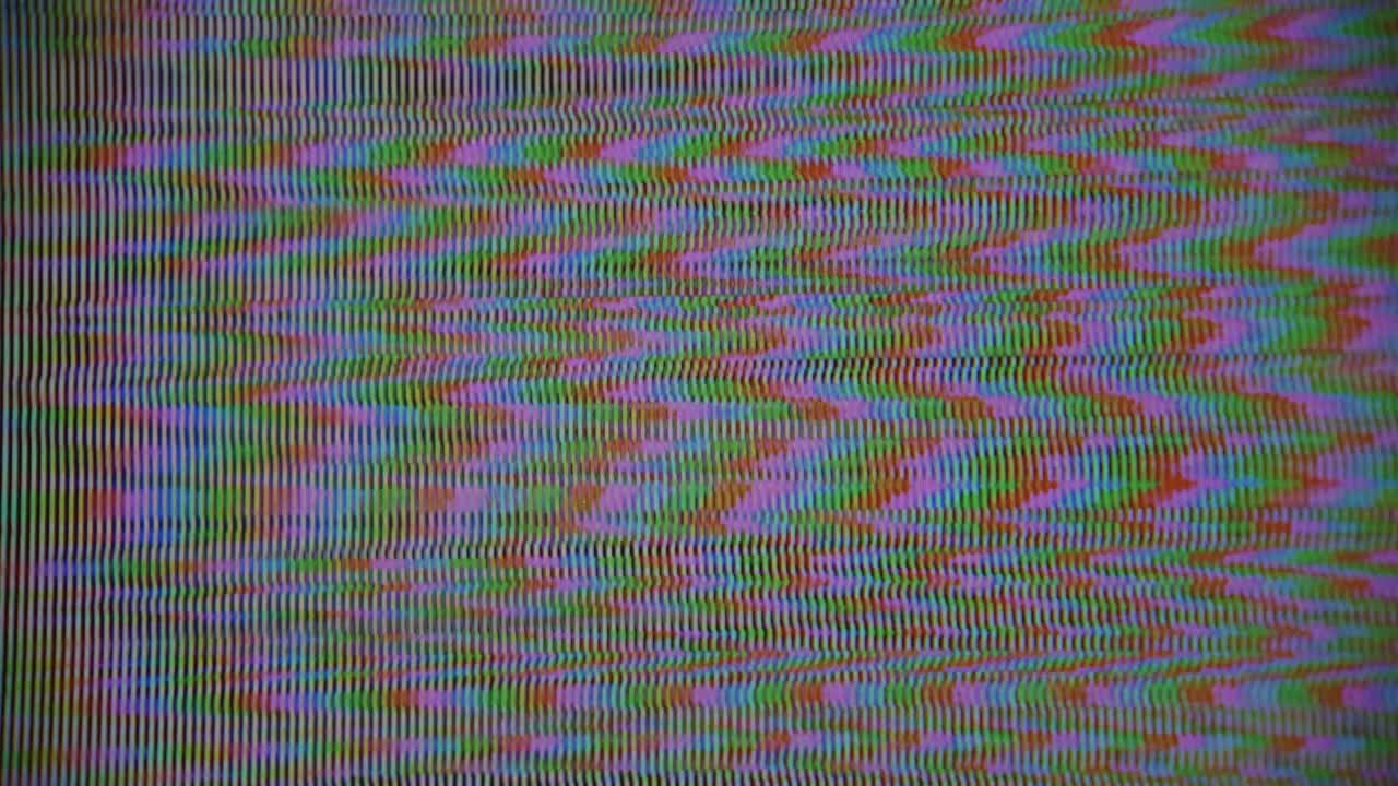 Glitch TV Noise Pattern. Animation