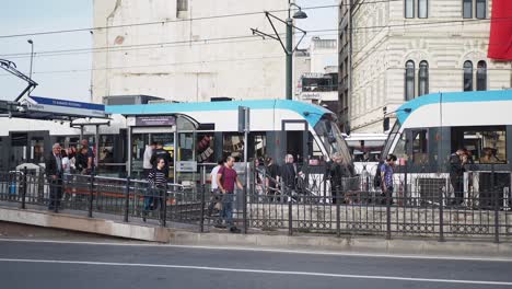 tram station in istanbul