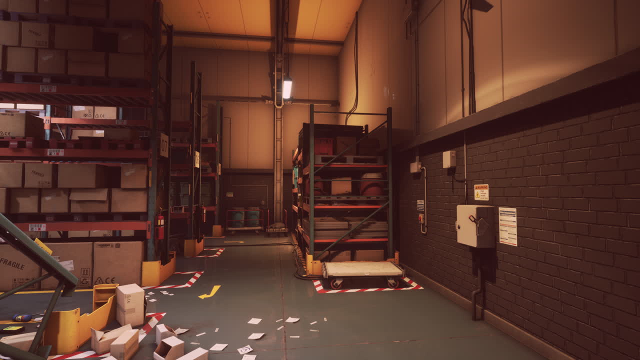 소매상품 가게의 창고 보관