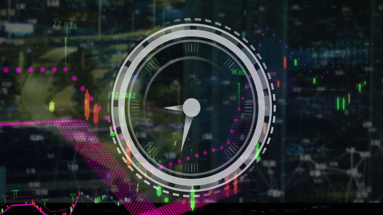 사회 의료 데이터 처리의 클럭 오버 애니메이션