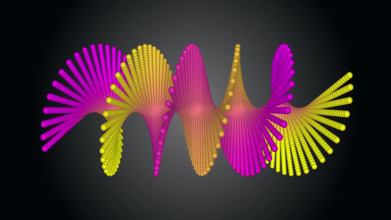 animación de la cadena de adn sobre un fondo negro