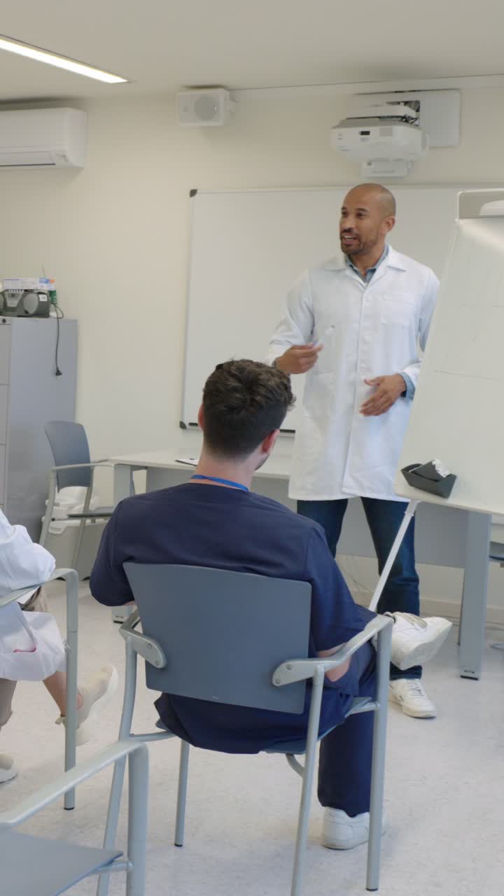 Medical lecture in a classroom
