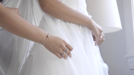 bride waiting to leave for her ceremony