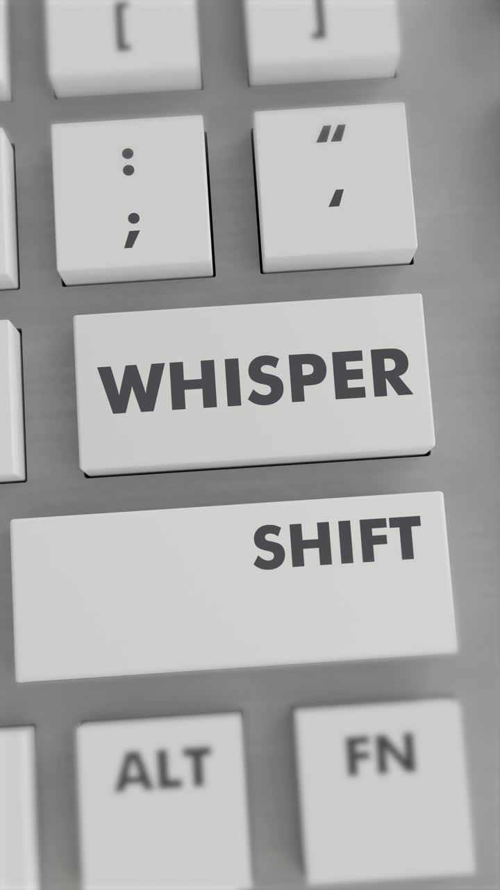WHISPER BUTTON PRESSING ON KEYBOARD Vertical Video
