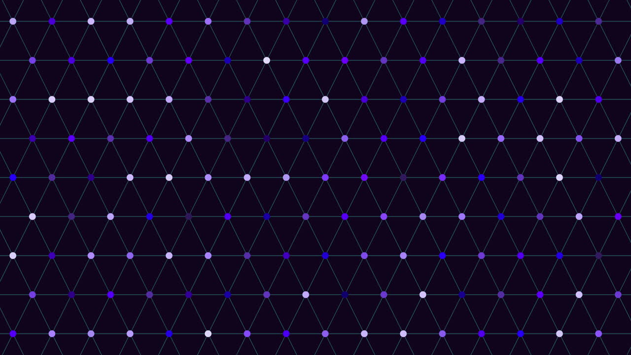 녹색 점과 연결선으로 반복되는 격자 패턴