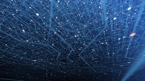 4k seamless loop of print circuit technology cyber and futuristic concept. circuit board with moving electrons. cpu processing data. futuristic hud technology screen data animation.