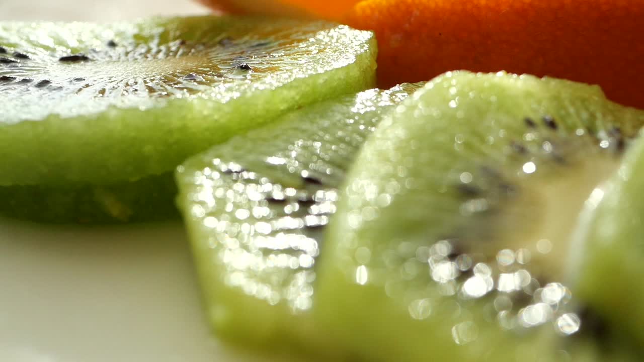 Sliced Kiwi and Orange