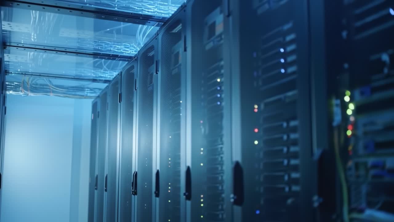 interior de la sala del servidor