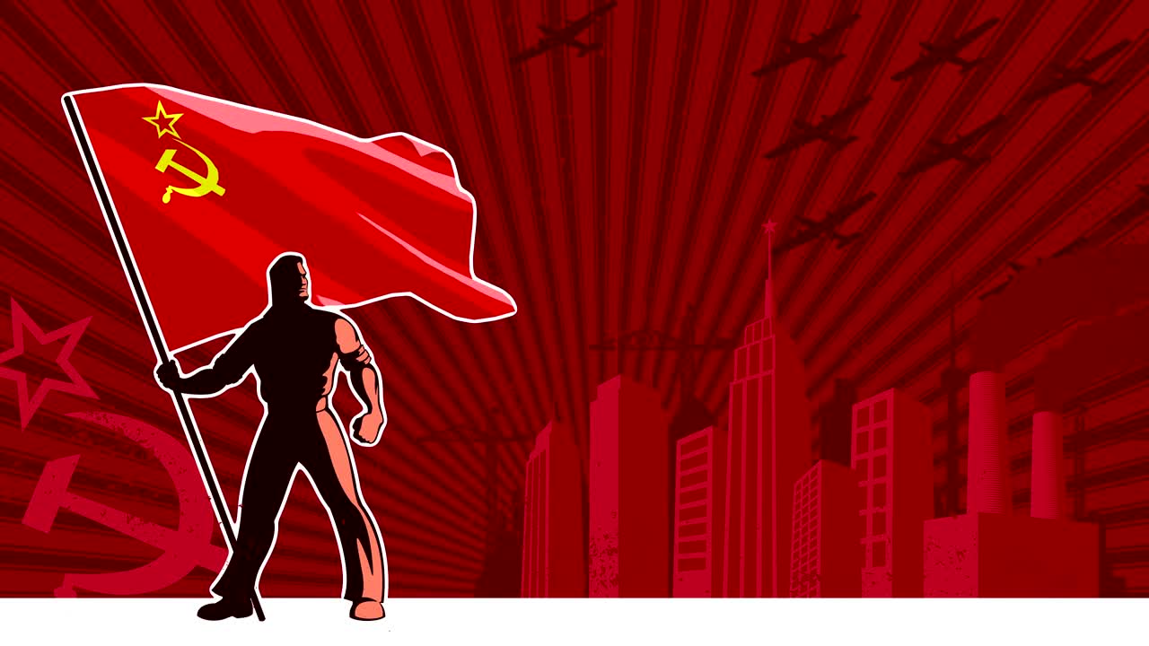 el portador de la bandera es el fondo de la urss.