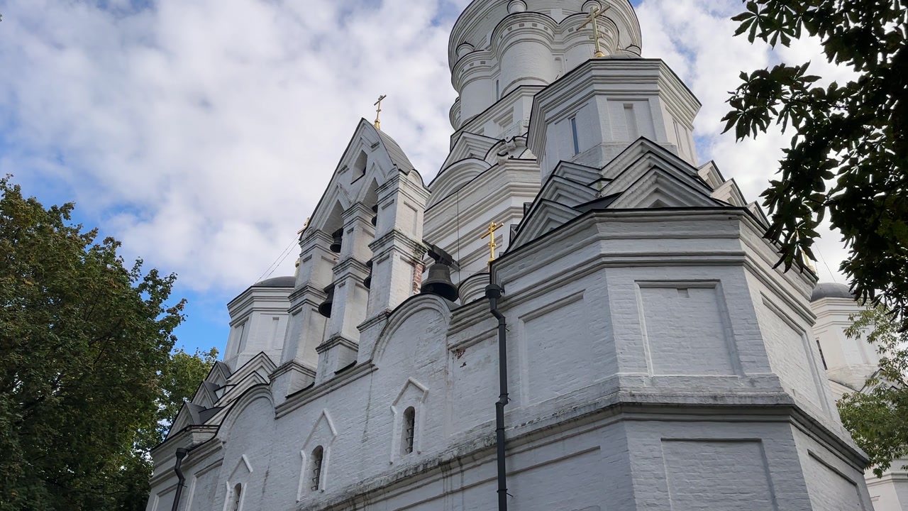 The ancient Orthodox Church of the 16th century (4K60)