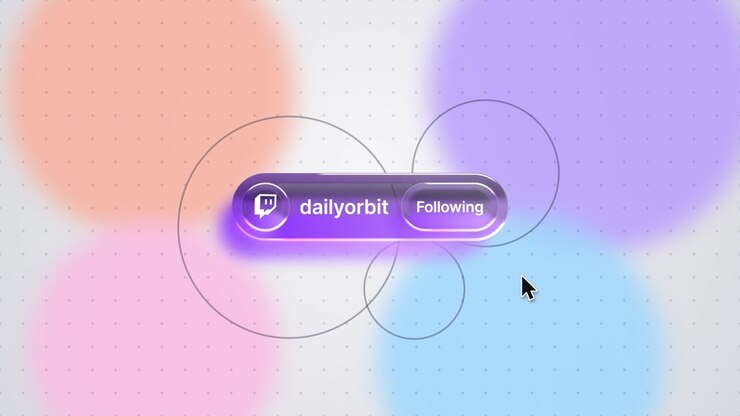 Twitch Follow Button Interaction Animation