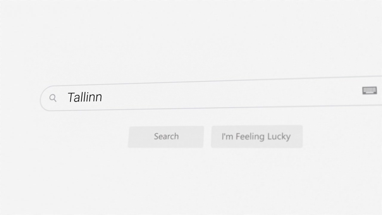 Ricerca di Tallinn sul browser Internet