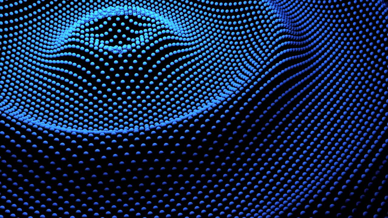 sfondo astratto a disegno a punti blu 3d