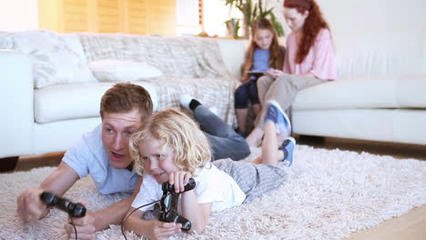 Father-and-son-playing-video-games