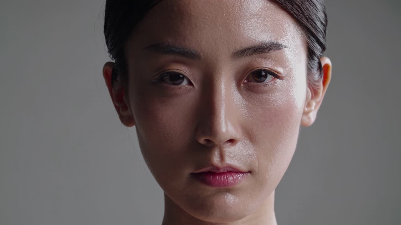 여자 의 클로즈업 초상화