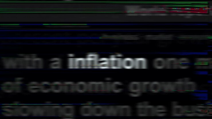 Headline news titles media with inflation, recession and economy crisis seamless looped