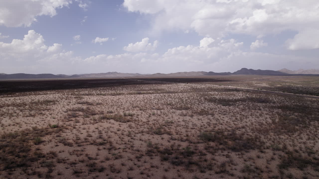 The West Texas Chihuahuan Desert in the Big Bend Region, aerial view