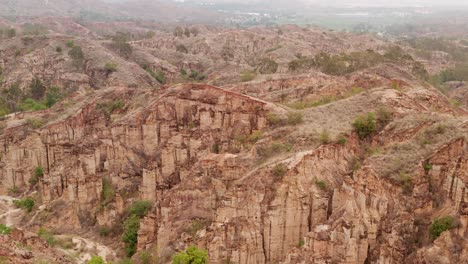 flowing erosion landform in yunnan, china.