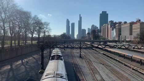 Chicago-Vista-De-La-Estación-De-Tren