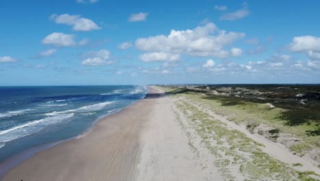 picturesque sandy beach