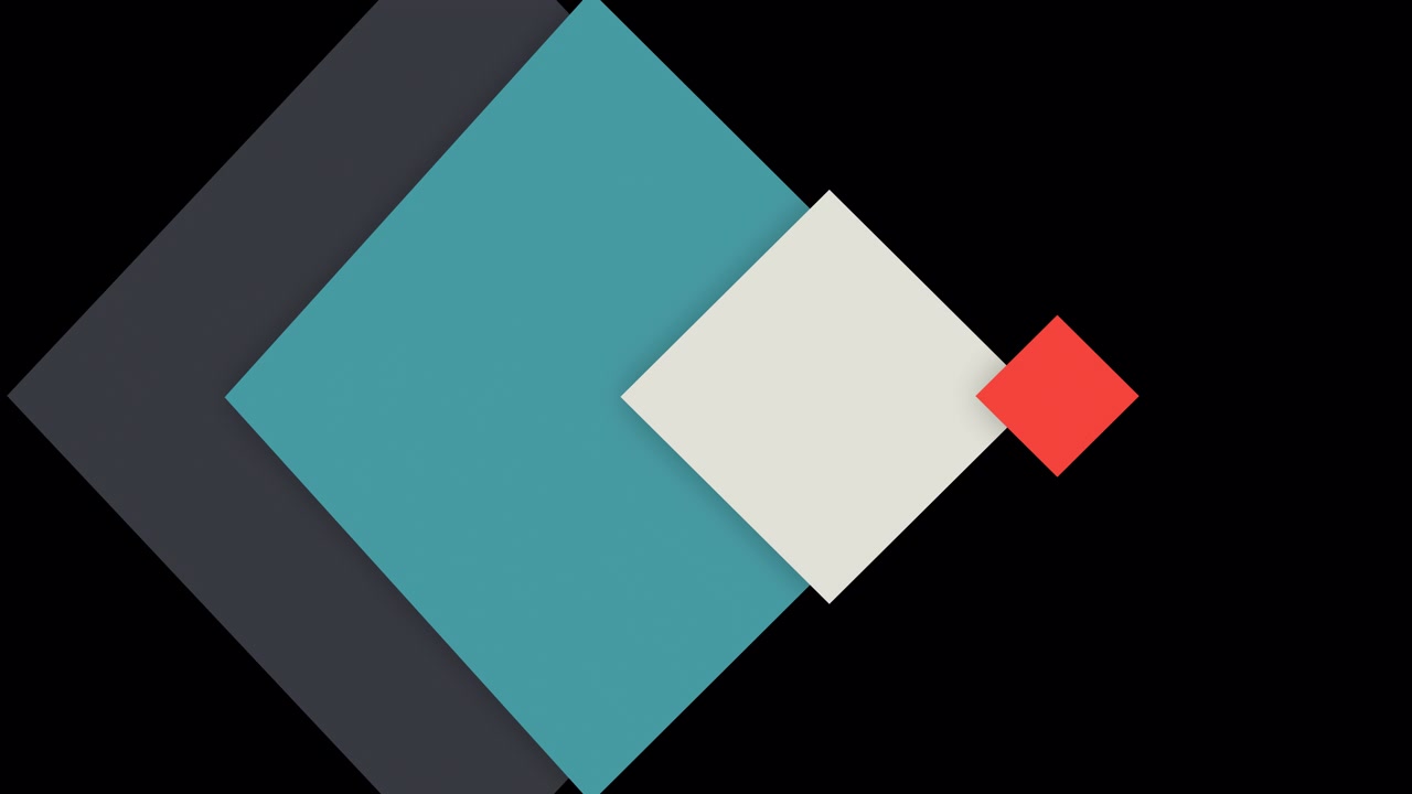 Abstract Animation of Colorful Geometric Squares Expanding and Transitioning