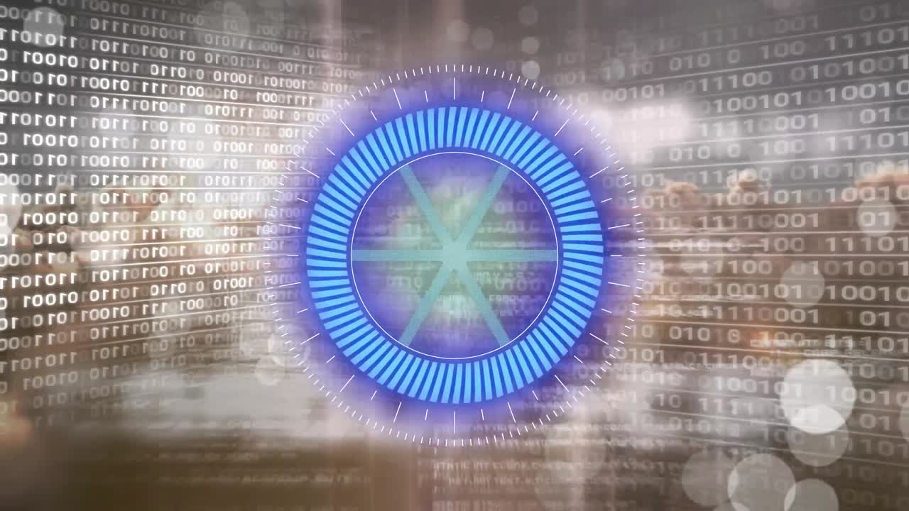 animación del escaneo de alcance sobre nubes y procesamiento de datos