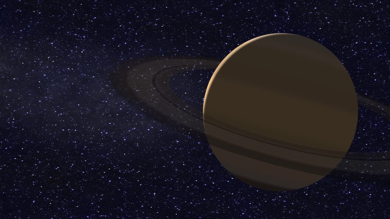 una toma de zoom del planeta saturno en nuestro sistema solar que se muestra en primer plano