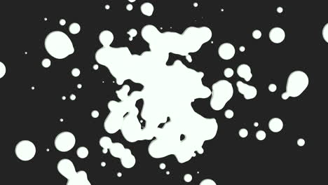 abstract white liquid and splashes spots