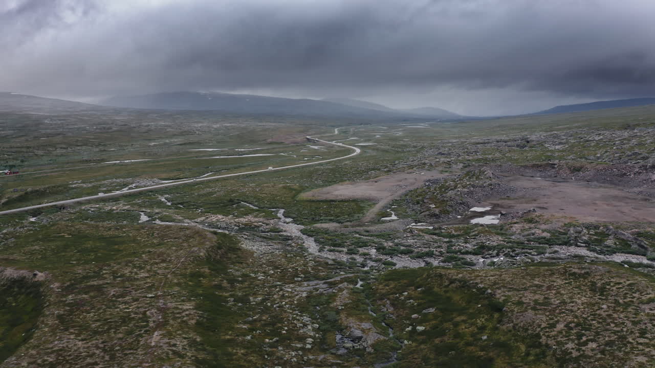Polar Circle aerial landscape