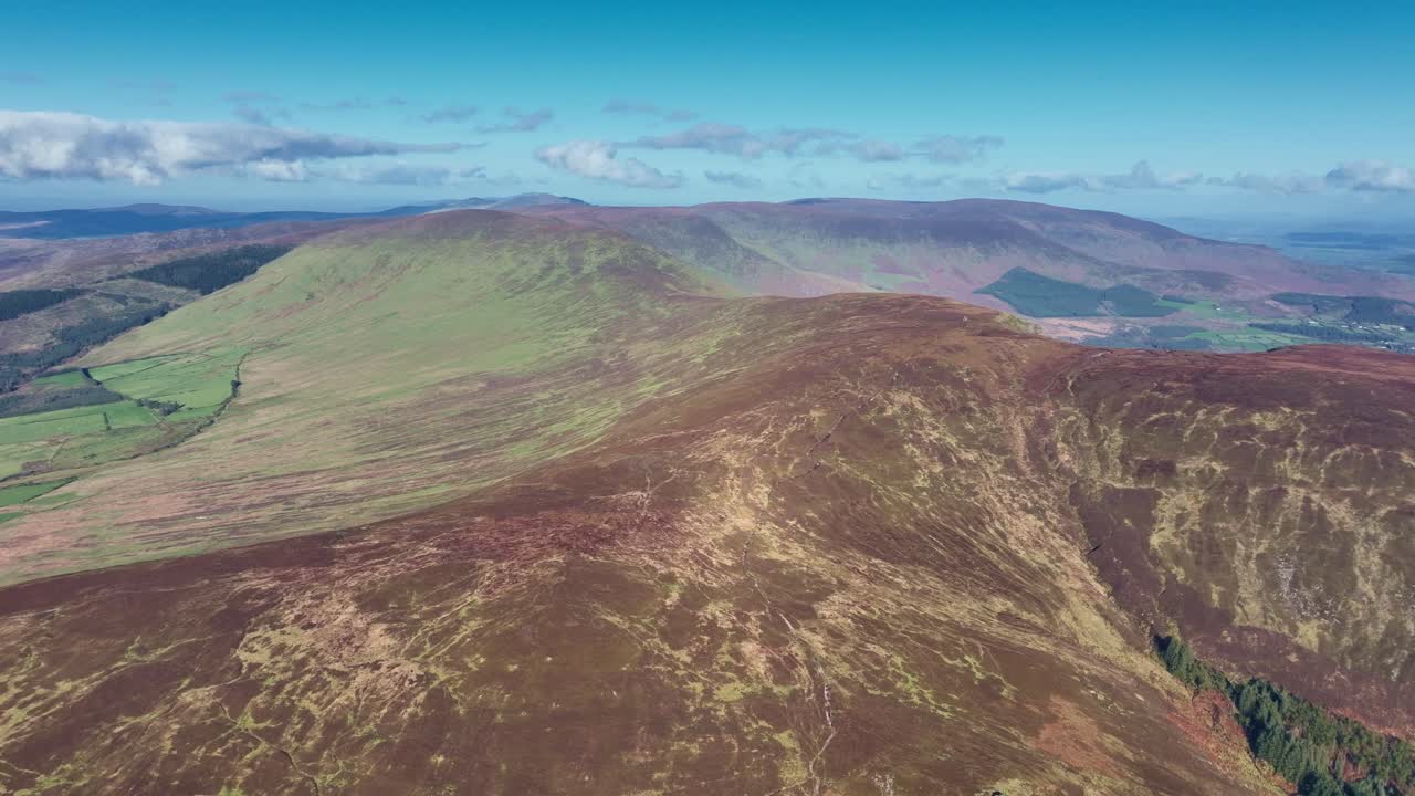 Irish Mountains view looking North Comeragh Mountains on a winter afternoon