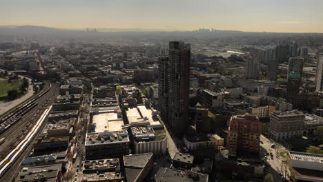 Lapso-De-Tiempo-Aéreo-De-Vancouver-Gastown-En-Un-Día-Soleado